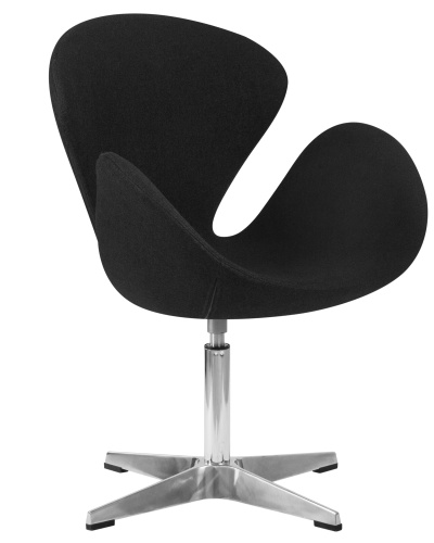 Кресло дизайнерское DOBRIN SWAN (черная ткань AF9) фото 2