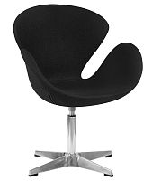 Кресло дизайнерское DOBRIN SWAN (черная ткань AF9)