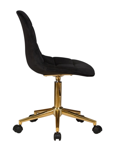 Офисное кресло для персонала DOBRIN DIANA (чёрный велюр (MJ9-101)) фото 3