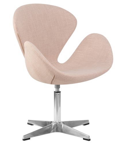 Кресло дизайнерское DOBRIN SWAN (бежевая ткань IF1) фото 2