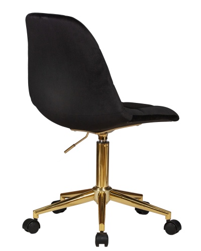 Офисное кресло для персонала DOBRIN DIANA (чёрный велюр (MJ9-101)) фото 4