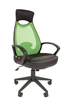 Офисное кресло Chairman    840 Россия черный пластик  TW св-зеленый